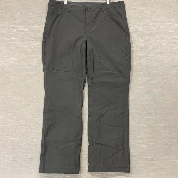 Eddie Bauer Fleece Lined Tech Pants Mens 40 x 32 Gray Water Repellent Insulated - Picture 2 of 15